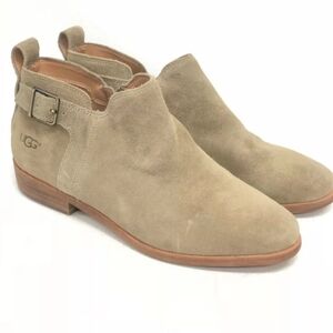 UGG Australia Kelsea Suede Ankle Bootie 1092535 Antilope Women's Shoes Buckle 10